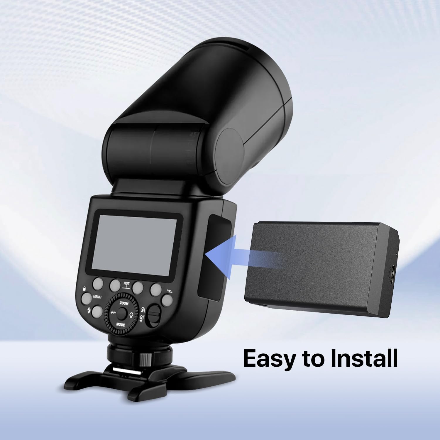 2 Pack 3500mAh Replaceable Battery Compatible with VB30 VB26 VB26A VB26B Camera Flash Speedlite Battery for V1/V1 PRO/AD100 PRO/V850III/V860III（Model:VB30 PRO）