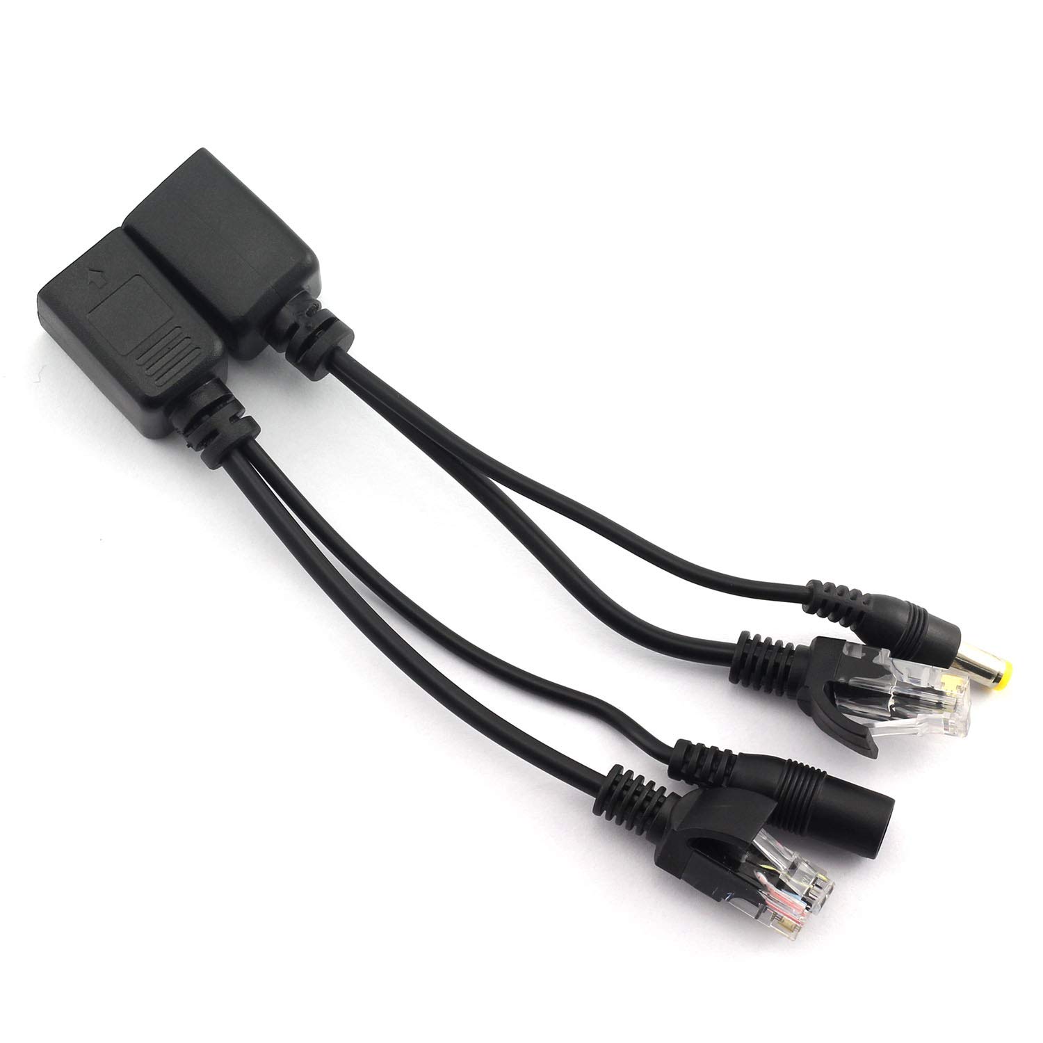Buy RuiLing 2 Pairs POE Network Adapter Cable with 5.5x2.1mm DC ...