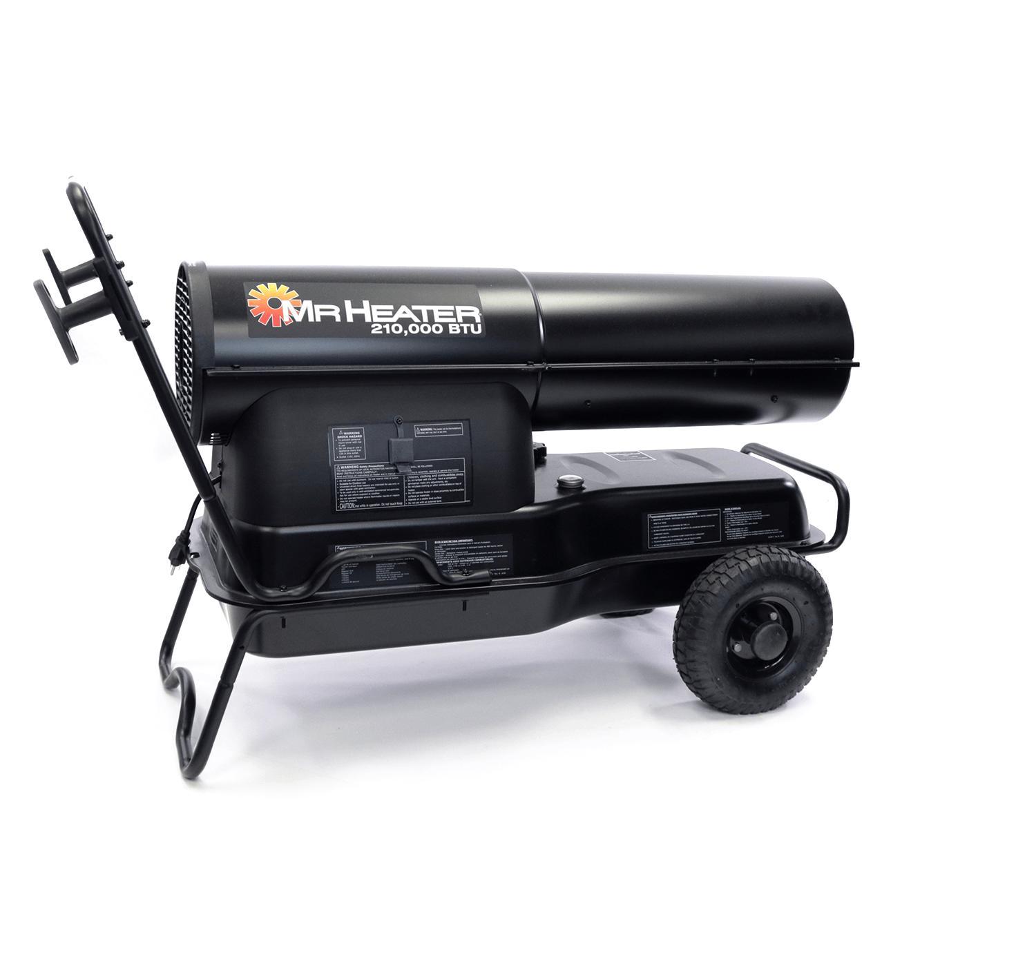 Amazon.com: Mr. Heater F270385: Calentador de queroseno de aire forzado de 210,000  Btu, talla única, negro : Hogar y Cocina