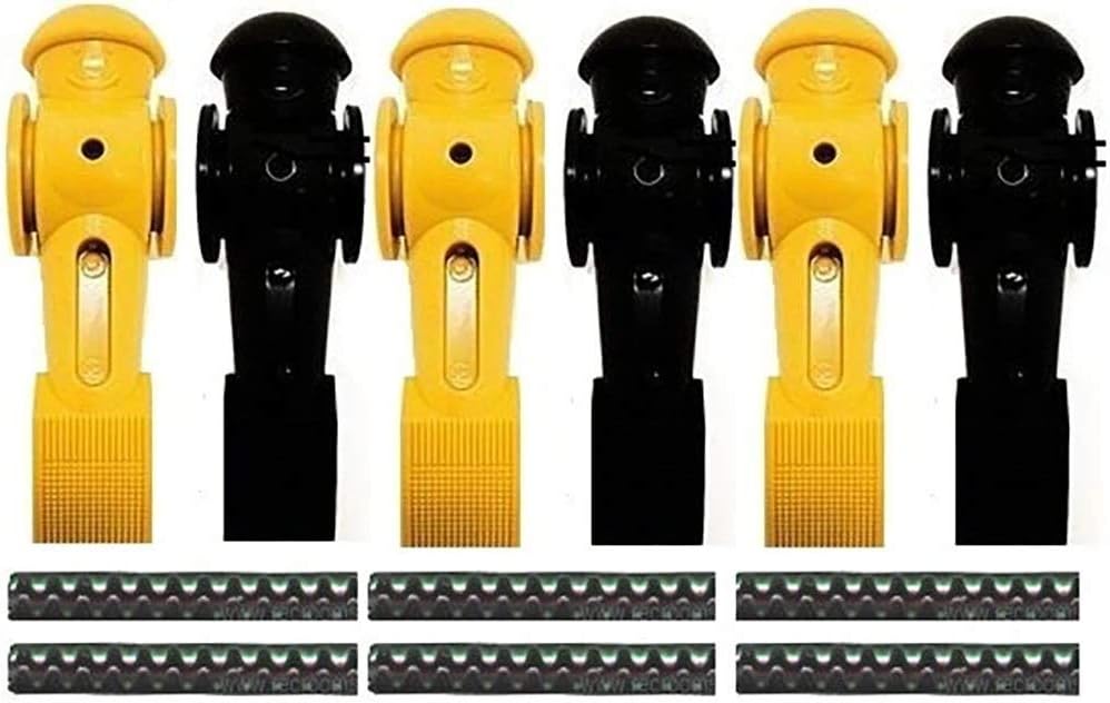 6 Tornado Foosball Men Counter Balanced Roll Pin