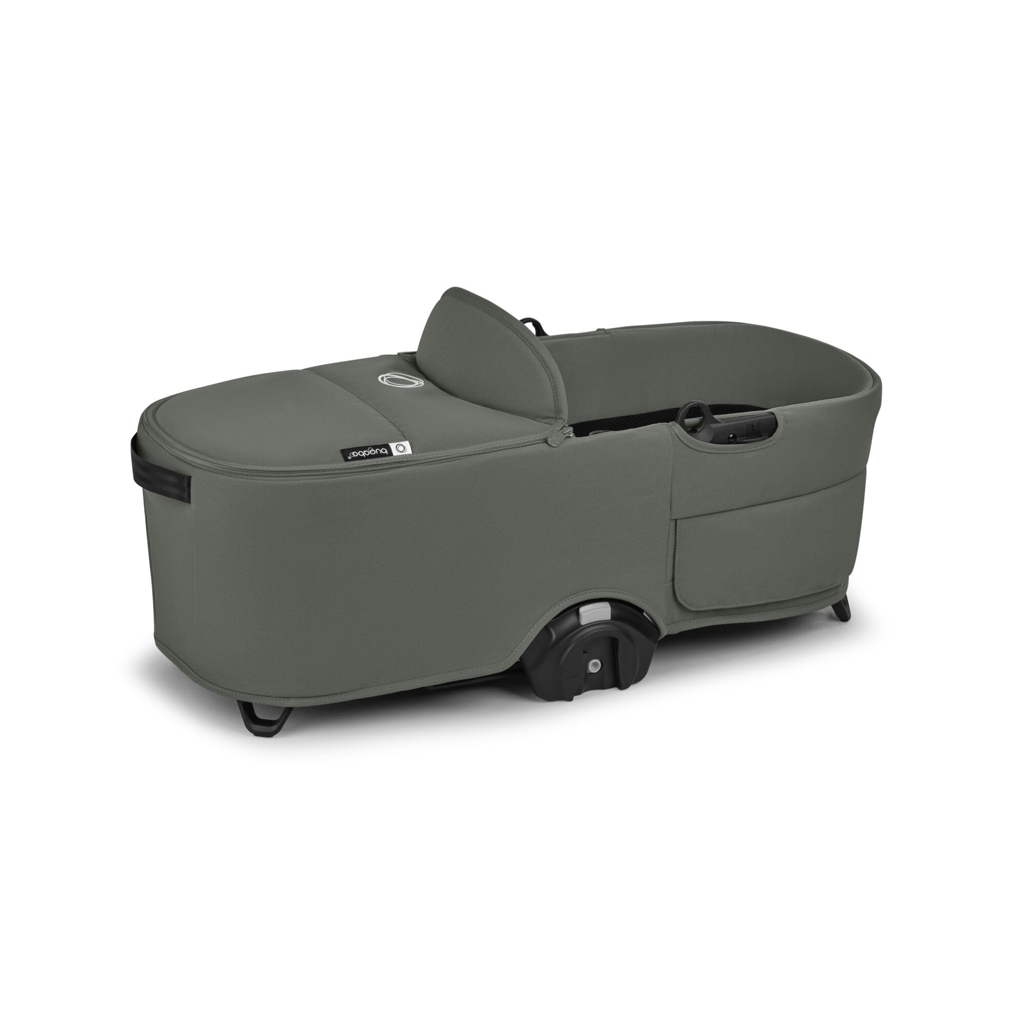 Bugaboo Capazo Dragonfly, Capazo con Colchón Ventilado y Protector, Plegado fácil con una Mano con capazo o Silla, Compatible con el Carrito Urbano Dragonfly, Forest Green