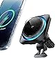 ESR Qi2 15W充電 magsafe 車載 スマホホルダー 車 冷却ファン付き Qi2認定magsafe充電器 CryoBoost 高速充電 スマホ冷却 エアコンルーバー/ダッシュボード式ワイヤレス車載充電器 車用 マグセーフ充電器 急速充電 iPhone16/15/14/13/12シリーズ&S25対応 iPhone16非対応 ブラック