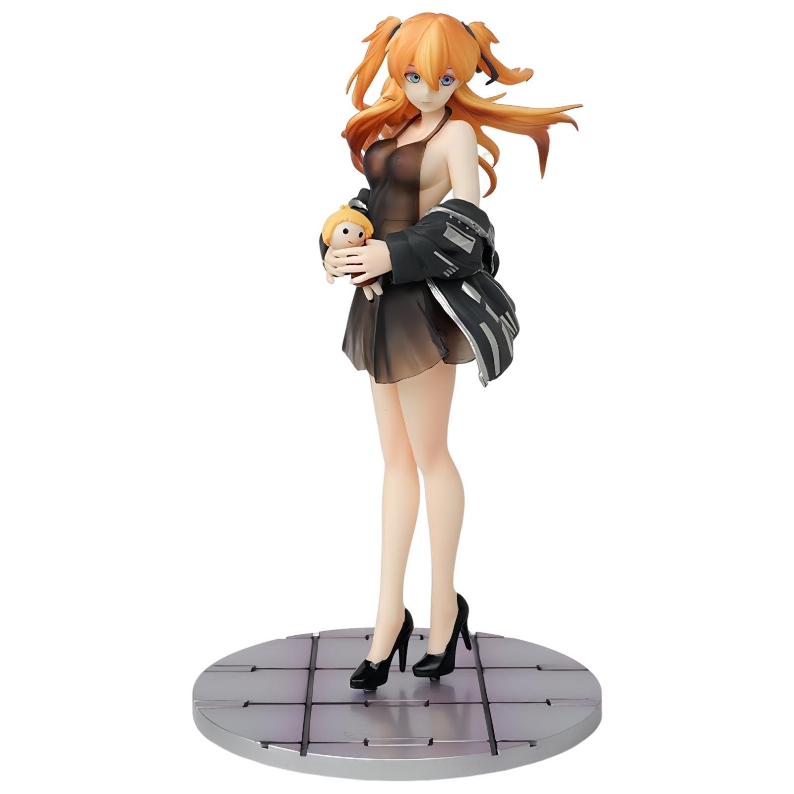 Luxetoys Asuka Langley Soryu Anime Figures Character Figure with Black Dress  23 cm Model Statue for Decoration : Amazon.de: Toys