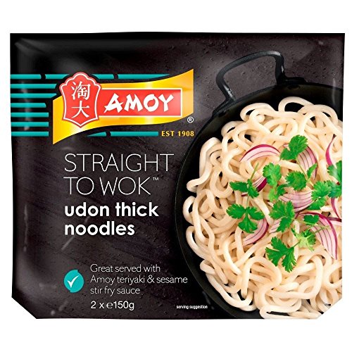 Amoy Directamente Al Wok Fideos Udon Gruesas (2 Por Paquete - 300g)