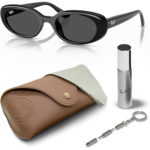 Ray-Ban RB4441D BIO-BASED Square-Round Shaped Sunglasses for Men & Women with Official Rayban Eyewear Kit