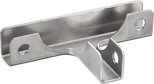 Miniatura 4 de uxcell Clip de fijación de vidrio, 2 piezas para 0.394-0.472 in 304 acero inoxidable en forma de T abrazadera de vidrio soporte de vidrio para