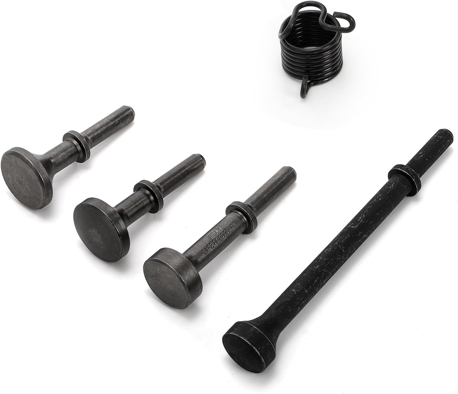 ZOOFOX 5 Pieces Smoothing Air Hammer Bits Set, Heavy Duty Pneumatic Hammers with Spring, Oxide Finish