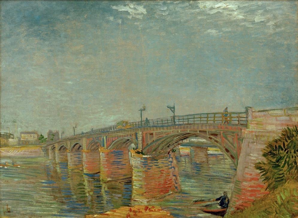 Murales Seinebrücke Bei Asnieres Van Gogh Impresión Alta Definición 60x90