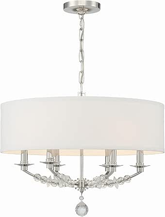 Crystorama Mirage 6 Light Polished Nickel Chandelier