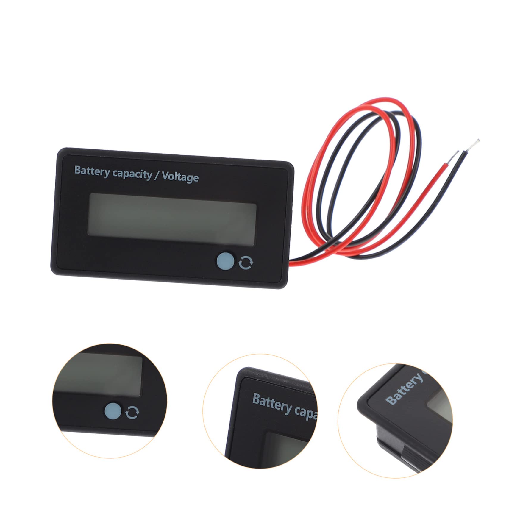ibasenice 6piezas Probador De Batería Lcd Indicador De Capacidad De Batería y Monitor De Voltaje Para Vehículos Eléctricos Fácil De Usar y Duradero