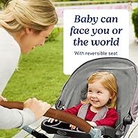 Vista 5 de Graco Modes Closer Sistema de viaje con asiento para auto SnugRide 35 Lite LX & Slide2Me de altura ajustable, reversible, ligero, plegado de un Rafa