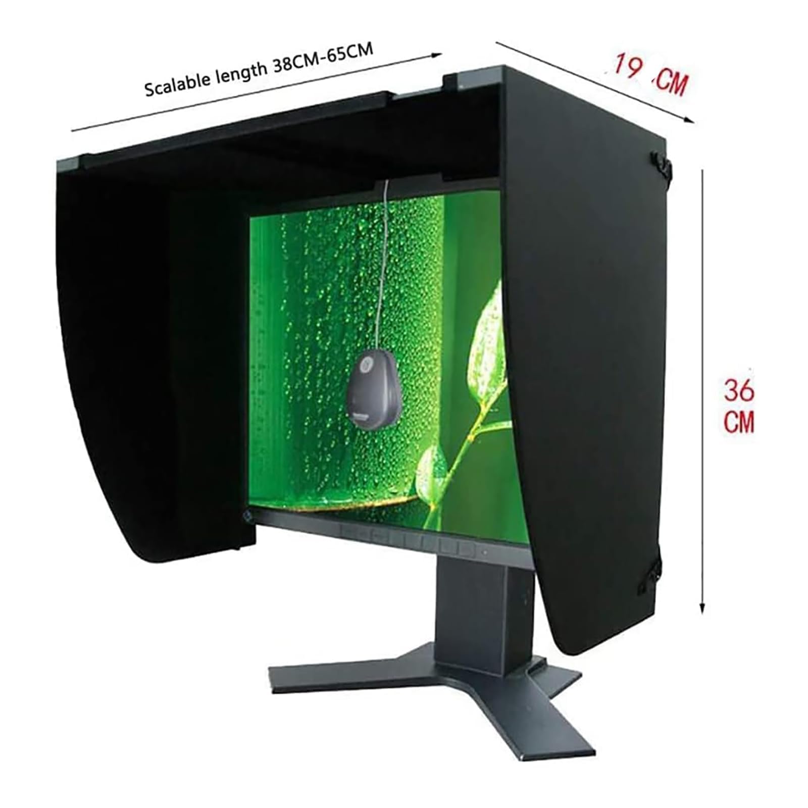 Parasole per computer portatile, pieghevole, antiriflesso, per privacy e protezione, si adatta alla maggior parte dei computer portatili da 17" a 27"