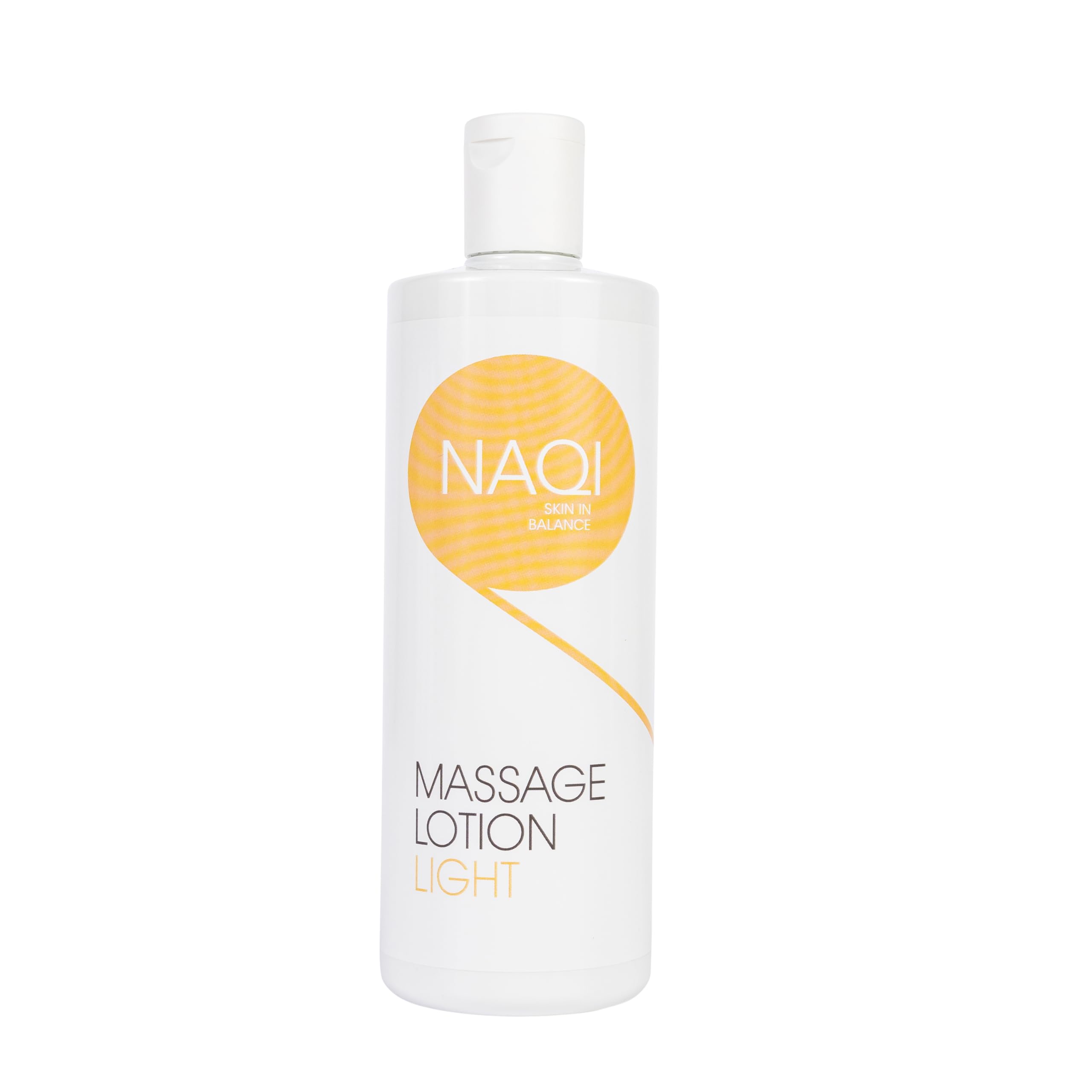 NAQI - Light Massage Lotion - for Short Therapeutic Massages - Moisturising and Nourishing - Hypoallergenic - for Professional Use - Paraben-Free - Dermatologically Tested - 500 ml