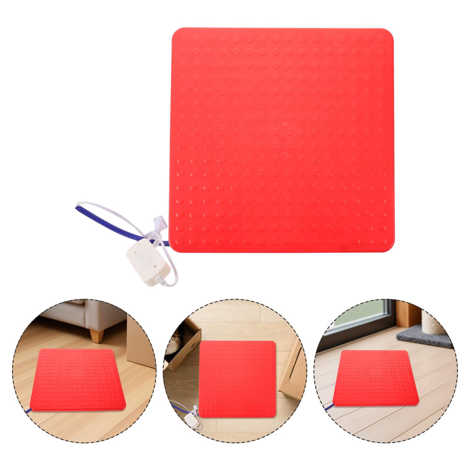 Cabilock Tappetino Termico per Rettili e Piccoli Animali Domestici in Polipropilene 39,5x39,5cm con Design a Risparmio Energetico e 2 Livelli di Calore per Terrari e Gabbie