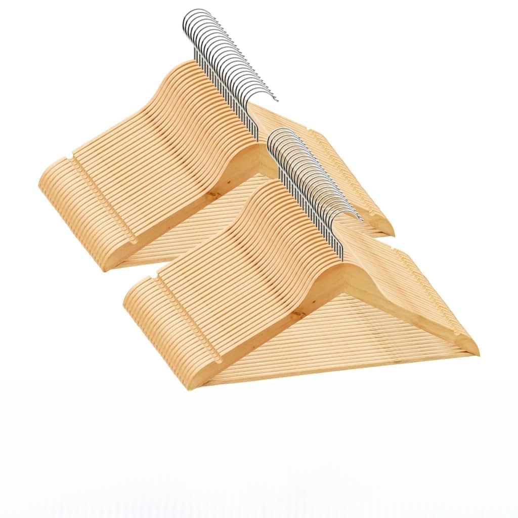 Juego de Perchas para Ropa 50 uds Antideslizantes Madera Dura,Casa y jardín,Productos del hogar,Organización y Almacenamiento,Almacenamiento de Ropa y armarios,Perchas,6kg-289912