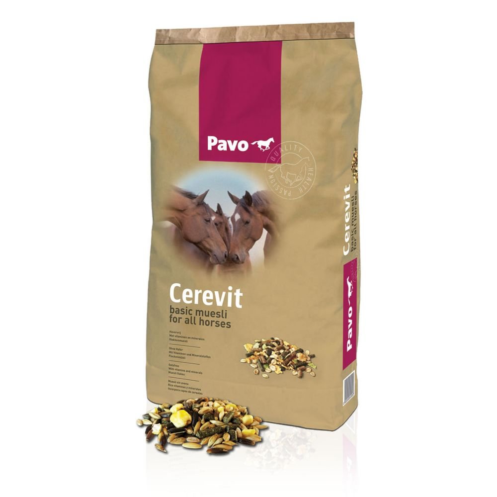 Pavo Cerevit Flockenmüsli – Haferfrei 15 kg, Pferdefutter
