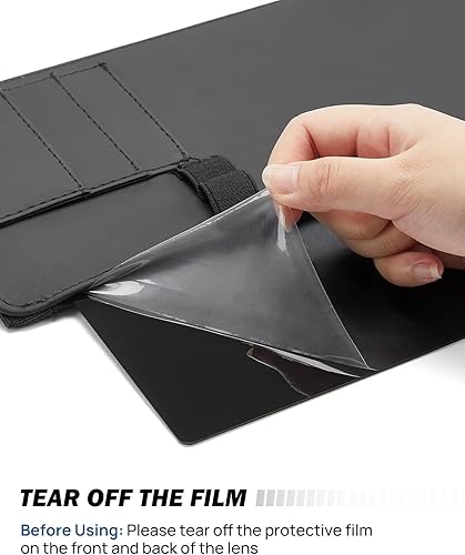 Miniatura 2 de JoyTutus Extensor de parasol polarizado para automóvil con lente de policarbonato, extensor de visera ajustable antirreflejo, conducción segura,