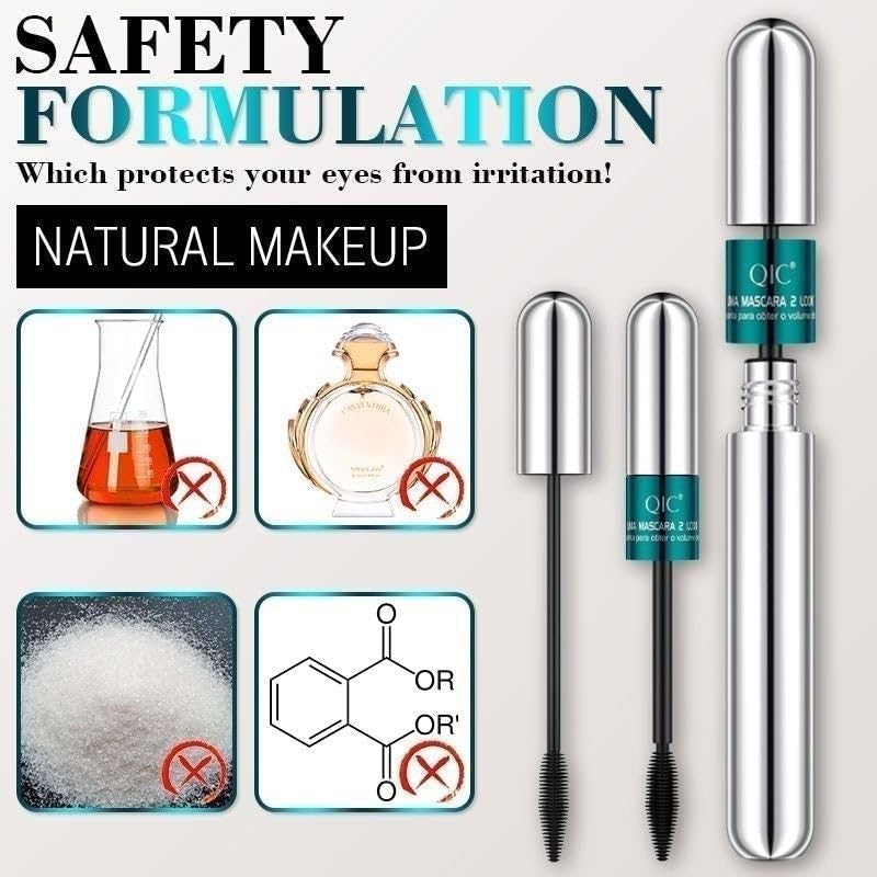 Miniatura 6 de Máscara mágica 4D para un instante más largo, máscara mágica 2024, máscara de pestañas 2 en 1 Thrive con volumen y longitud negro, 5 veces más de