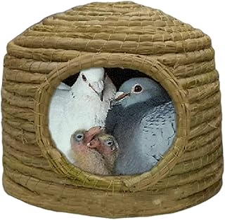 chaozhi Nichoirs à Main nids en Fibre de Tissu, Cages à Oiseaux pour Oiseaux, Pigeons et perroquets,-30x21cm