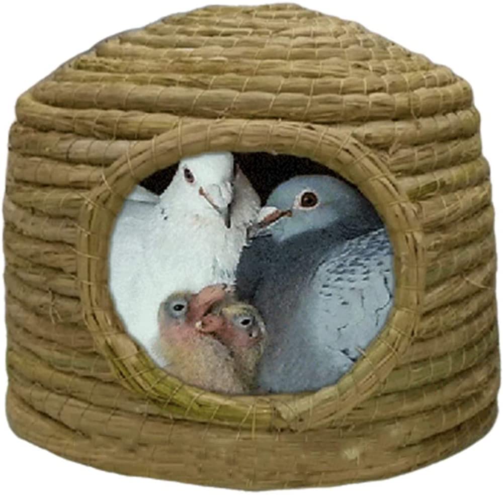 Chaozhi Natural Nesting Boxes Hand Fabric Fiber Nests, Bird Cages For Birds, Pigeons And Parrots, 30X21cm