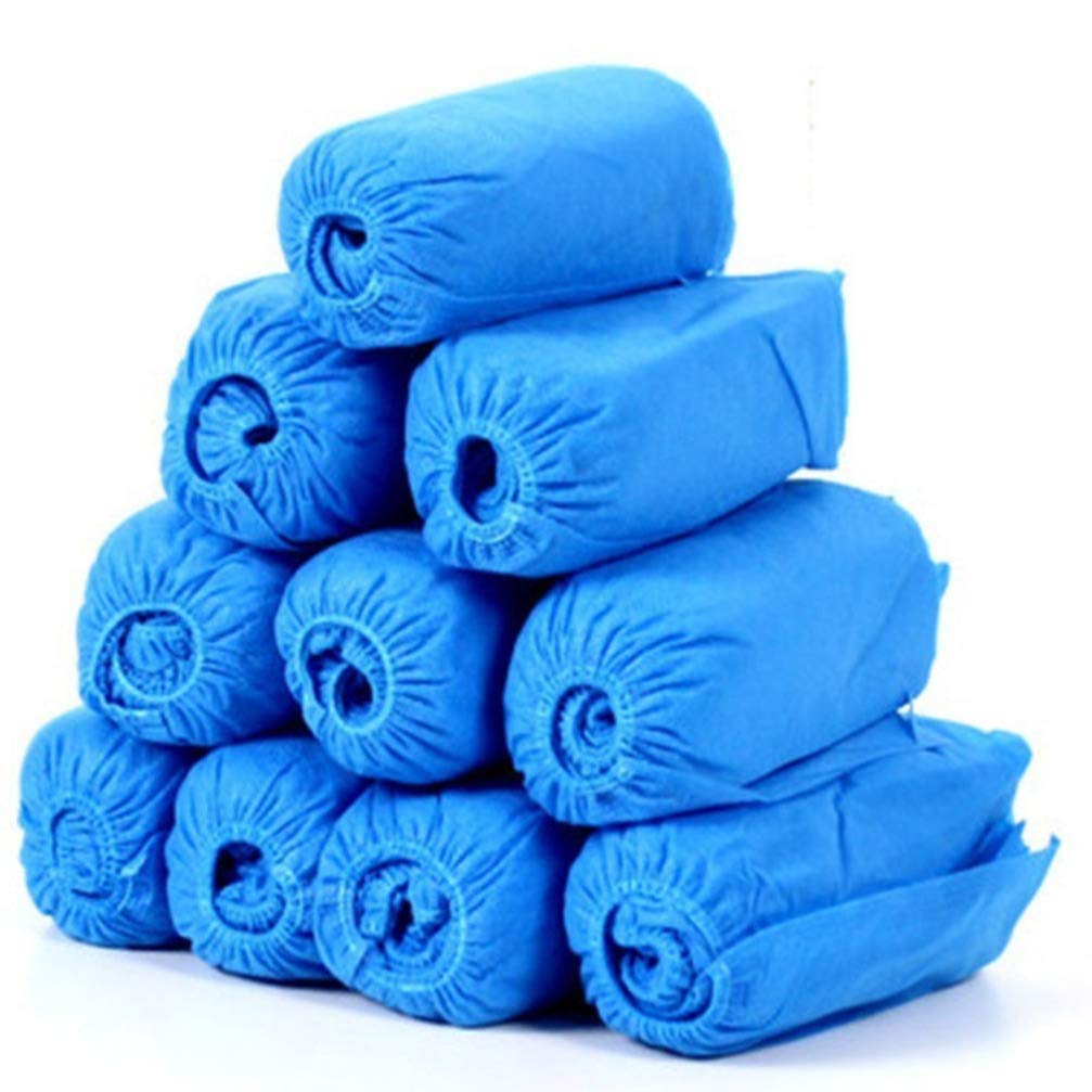 copriscarpe, copriscarpe usa e getta, copriscarpe usa e getta 200 pezzi Copriscarpe antiscivolo impermeabili for la costruzione medica sul posto di lavoro Tappeto for interni Protezione del pavimento