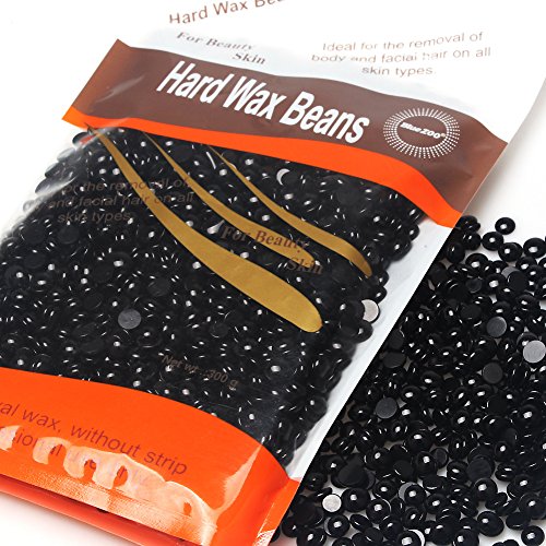 I-Fashion Hair Removal Hard Wax Beans, Stripless Full-Body Depilatory Wax Beads for women and men (Black)