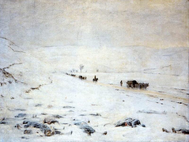 Lienzo Vasily Vereshcagin L'ultima Fermata: la pintura ideal para inspirar tu oficina