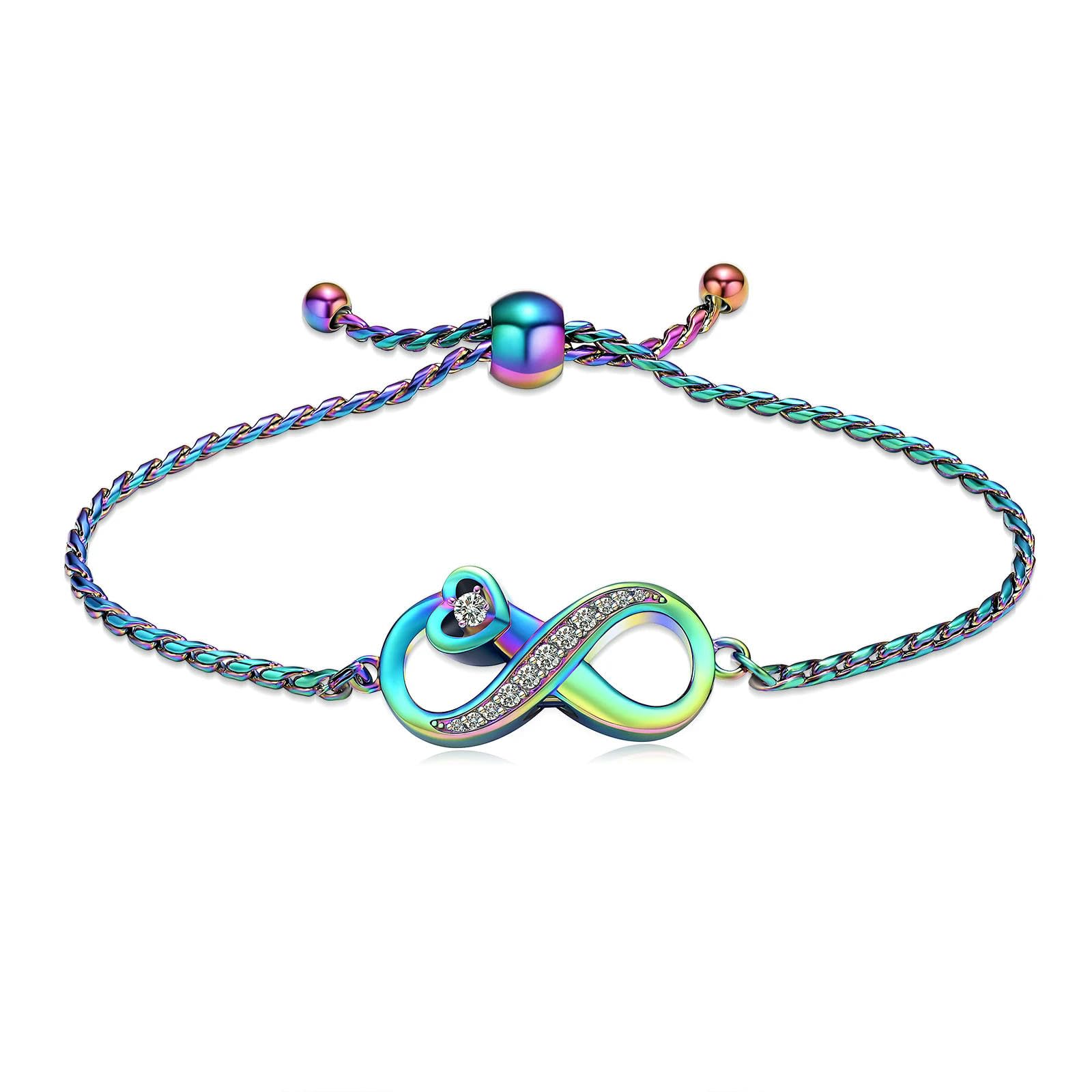 Bracelet urne nœud papillon en acier mémorial de crémation féminin