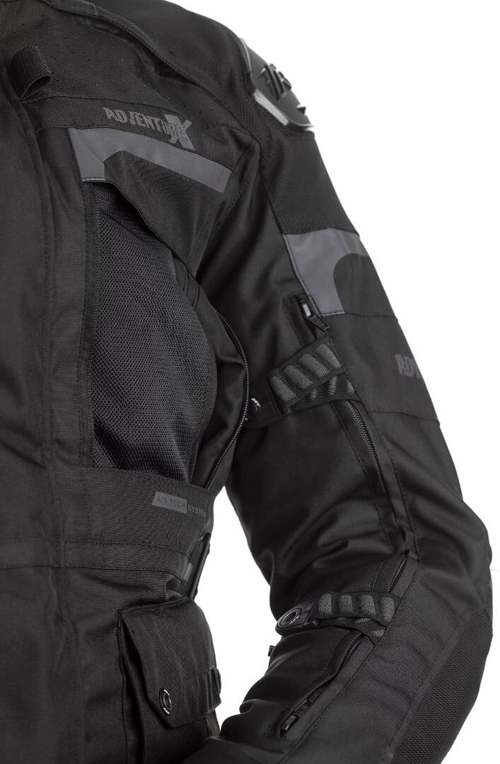 RST Adventure-X Airbag Moto Veste Textile, schwarz, S