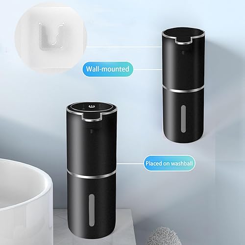 Miniatura 2 de Dispensador automático de jabón  Dispensador de jabón espumoso sin contacto de 13.5 fl oz, dispensador recargable por USB eléctrico montado en la