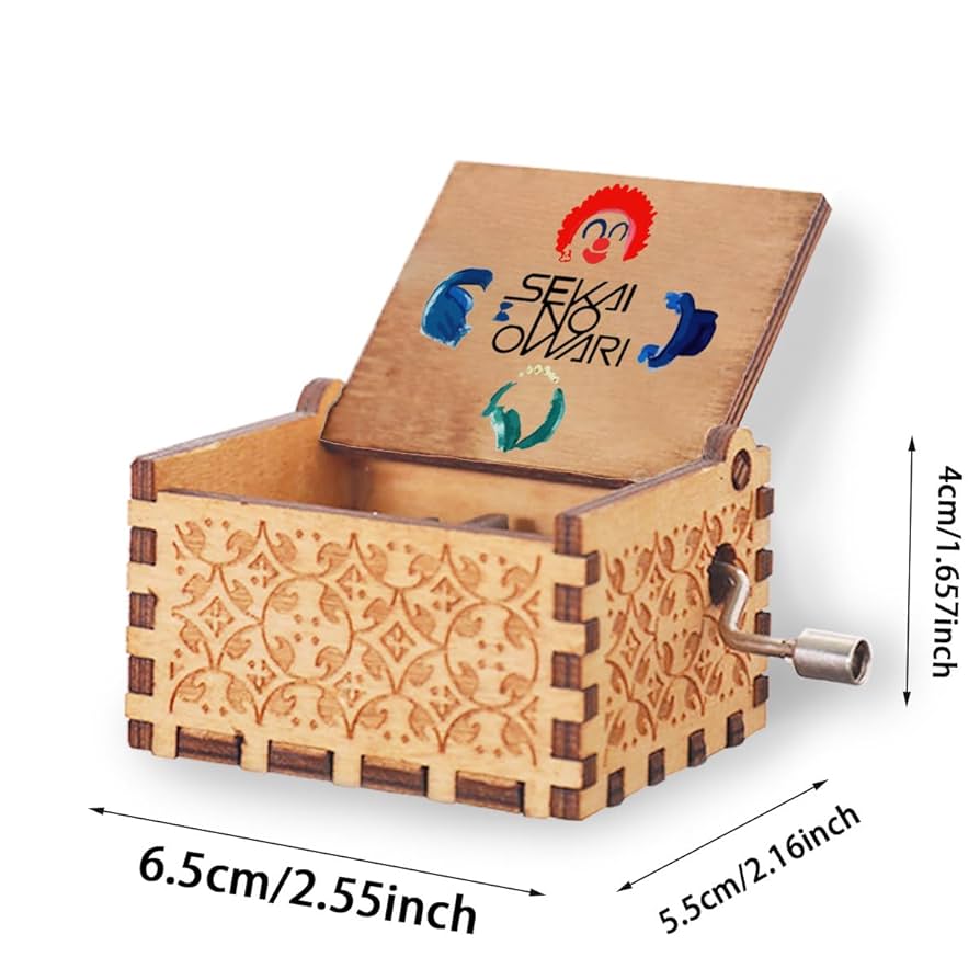 装飾的な木製オルゴールボックス Amazon | クロミ ちゃん オルゴール 音楽ボックス 木製