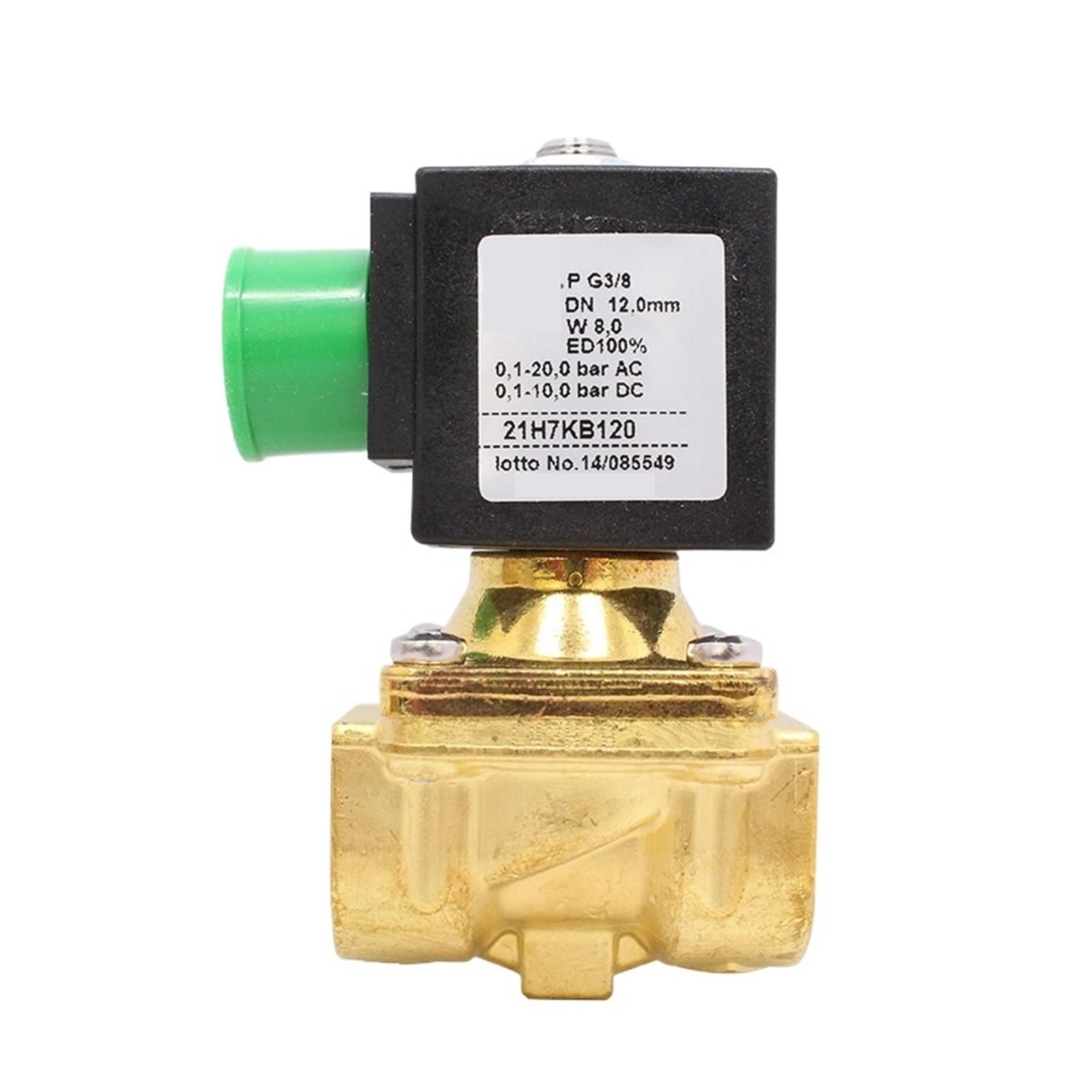 HYUJNAFZR Solenoid Valve 2/2 Way with Pilot Control 21H7KB120 21H8KB120 21H8KE120 G1/2 G3/8 AC220V AC24V