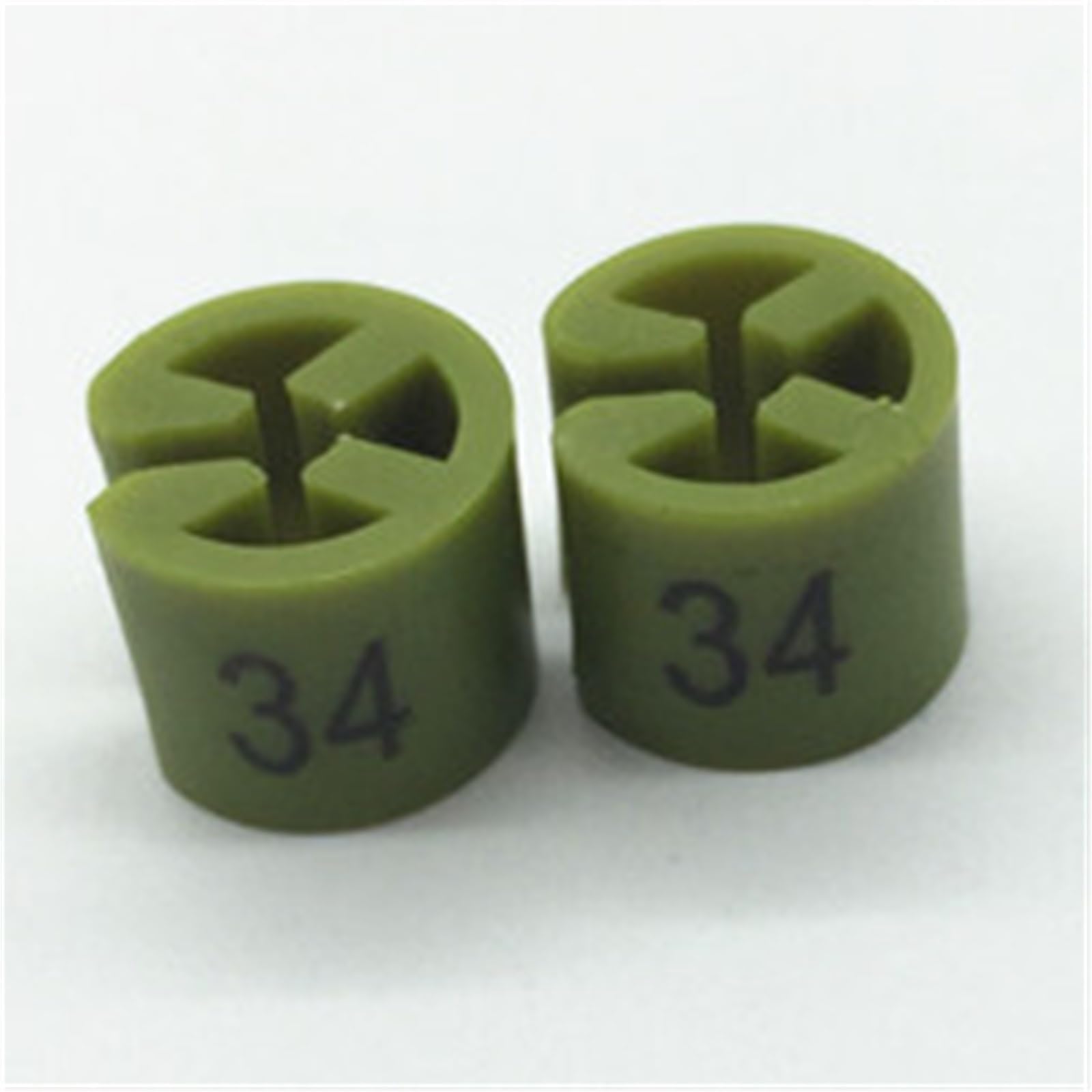 Clothing Tag Buckle 350PCS Round Size Markers For Coat Hanger Label Ring Garment Number 2-34 Beads Clip Buckle Snap for Wire Hangers(34)