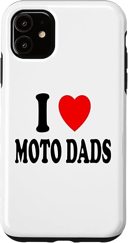 Miniatura 10 de iPhone 12 mini I Heart (Love) Moto Dads Motorcycle Dirt Bike Motocross Case