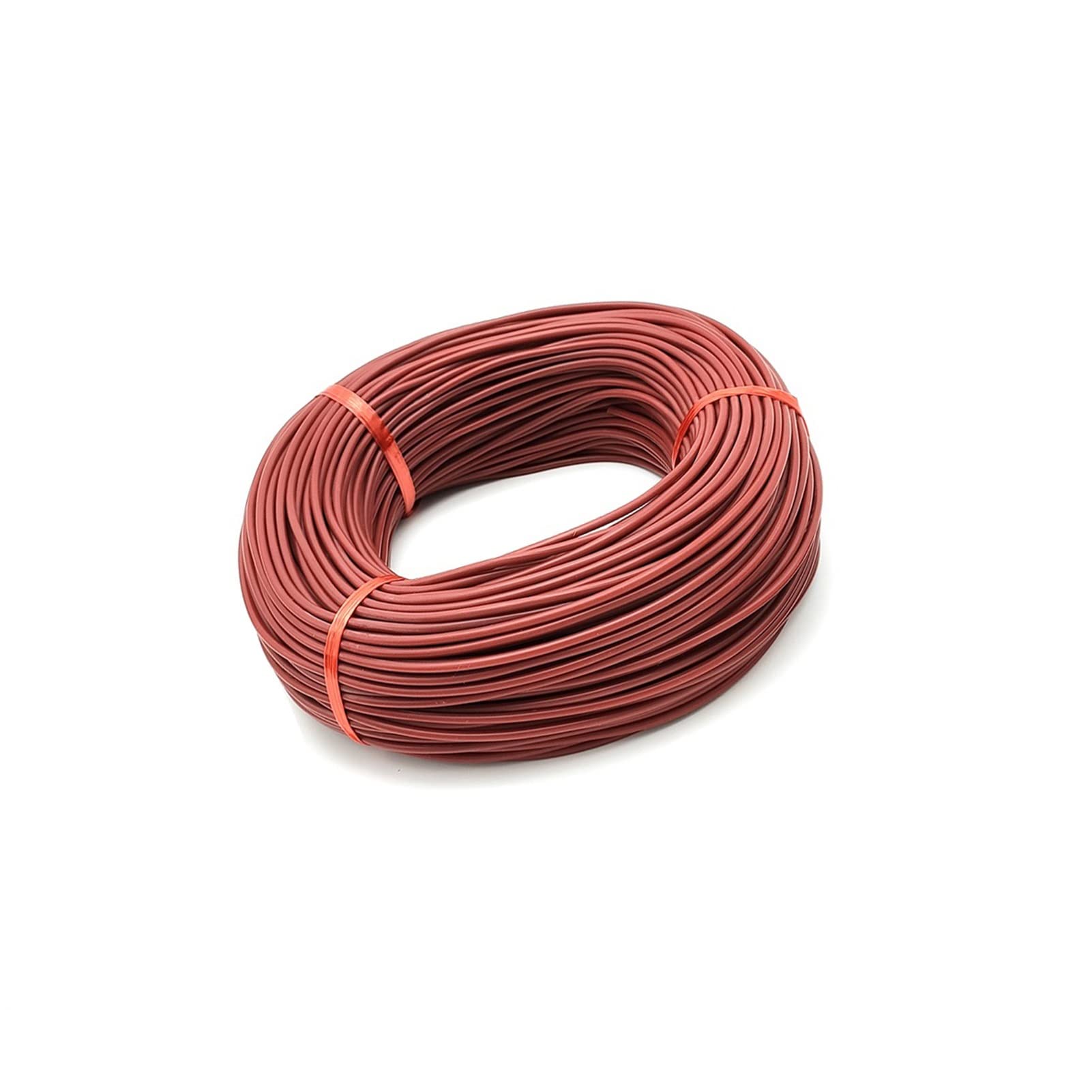 Câble Chauffant Câble de Sol Chaud, 100 mètres 33 Ohm/m 3 mm, Gaine en Caoutchouc de Silicone, Fil Chauffant en Fibre de Carbone Chauffage Durable