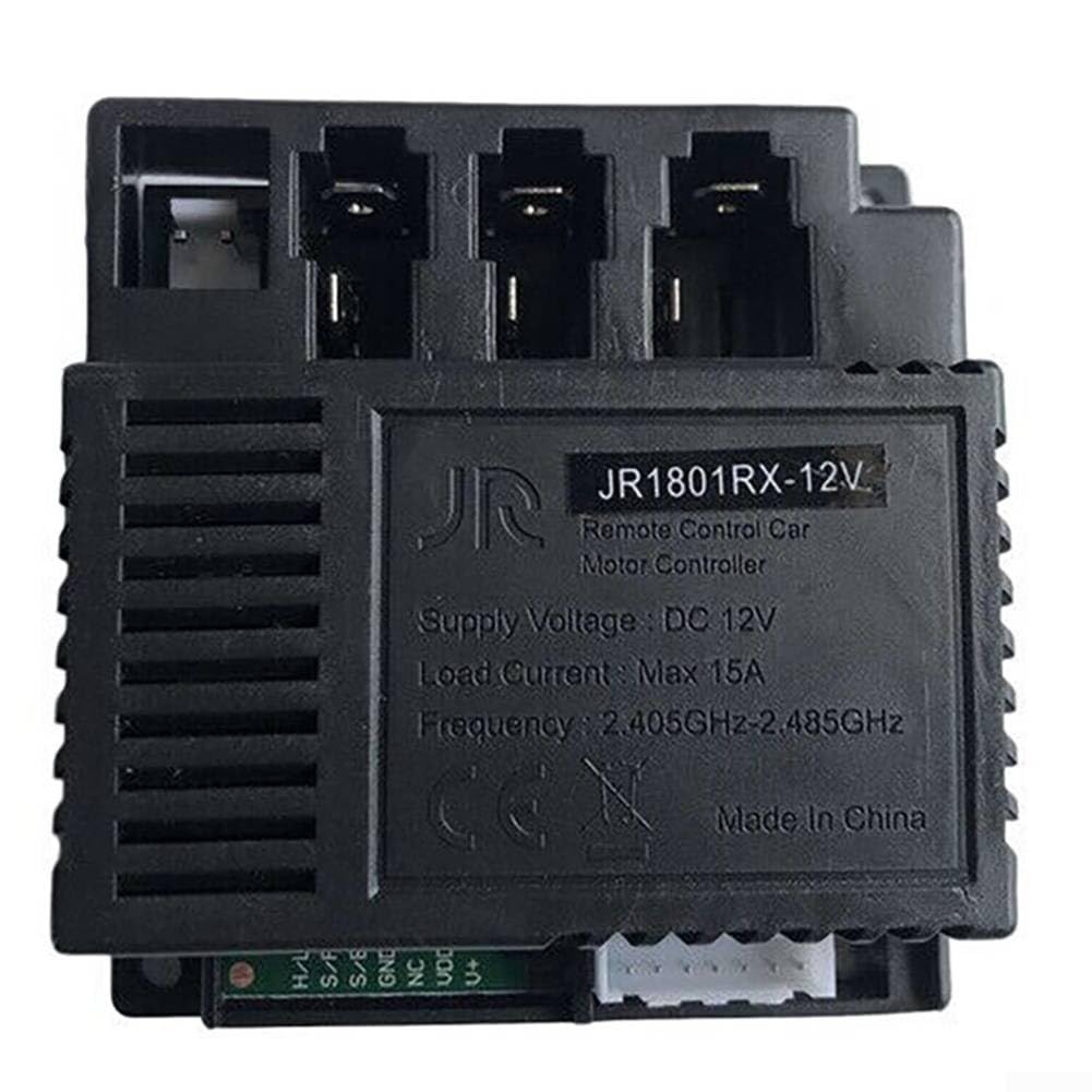 Receptor Y Control Remoto 2.4G 12V Para Coches Eléctricos Infantiles - Compatible Con Modelos JR1801 (JR1801RX-12V)