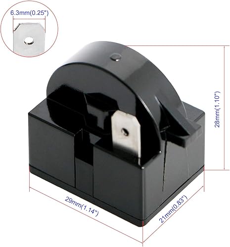Miniatura 2 de Aopin 1 pin 22 ohmios refrigerador PTC arrancadorrelé de arranque compresor de arranque pieza de repuesto para refrigerador de coche, congelador