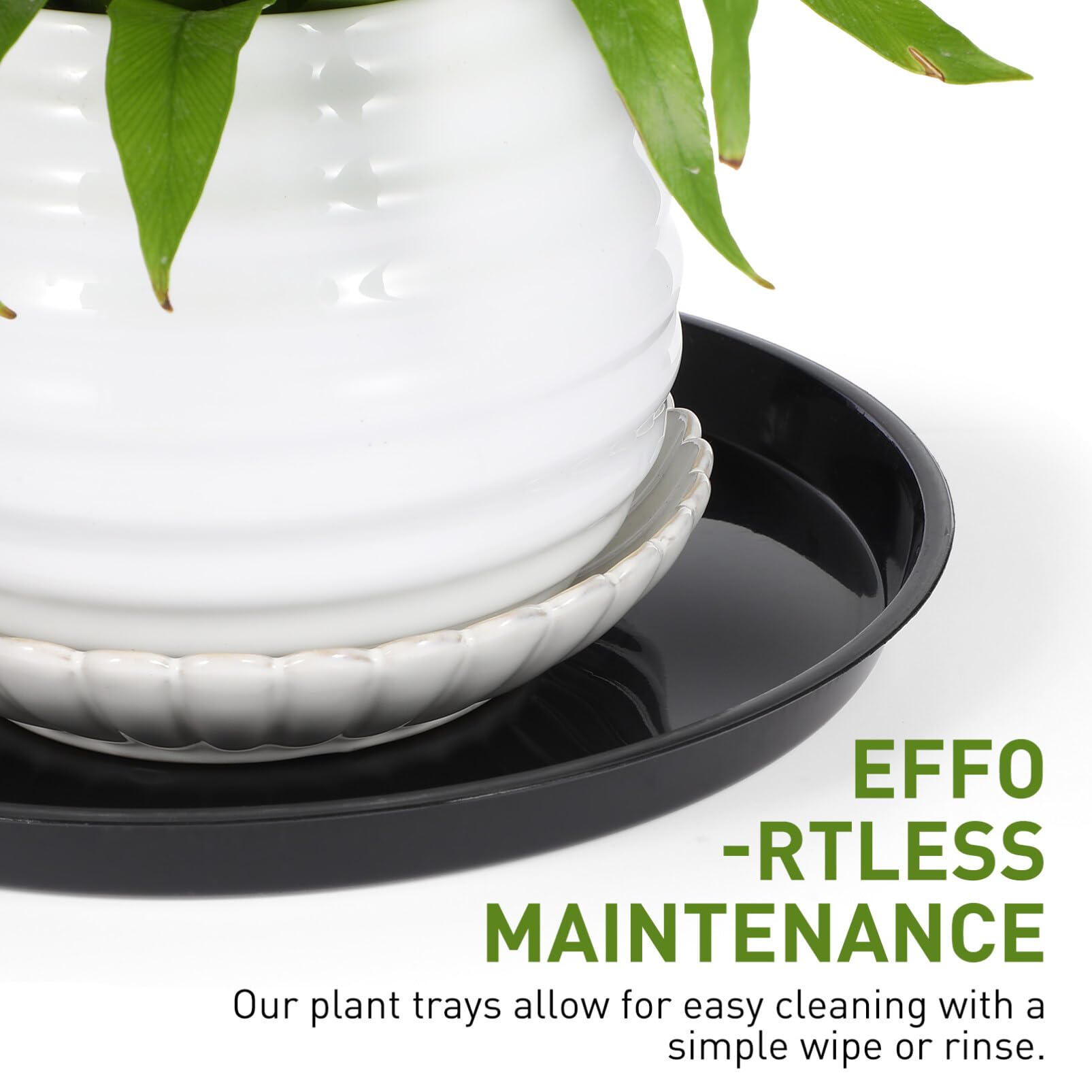 Toddmomy 10piezas Platillos para Plantas Bandejas Redondas Bandejas De Agua Fácil Resistente