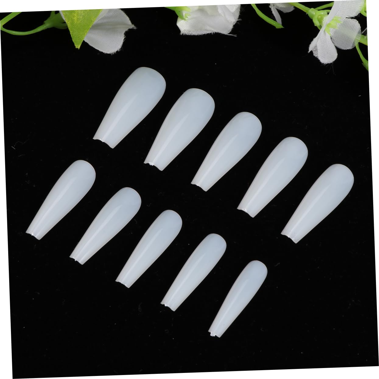 LALAFINA 1500pezzi Lunghe Punte Per Unghie Artificiali Copertura Colore Accessori Per Nail Manicure Facile Applicare Per e