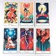 Kiuiom Hexen-Tarot,Tarot-Karten,Tarot-Deck,Tarot für Anfänger Rider Waite Tarot Wahrsagerei Spielzeug Holographisch Tarotkarten Schicksals-Weissagungskarte Wahrsagewerkzeuge Kartenspielen (127#)