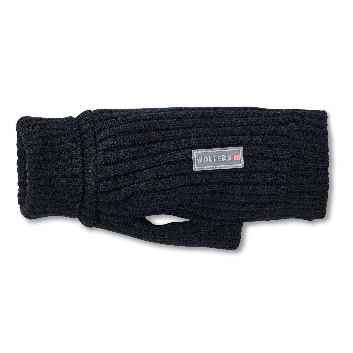 Wolters Strickpullover Ribsty | Hundepullover für kühle Tage | Farbe Schwarz - Gr. 65 (Rückenlänge 63-65 cm)