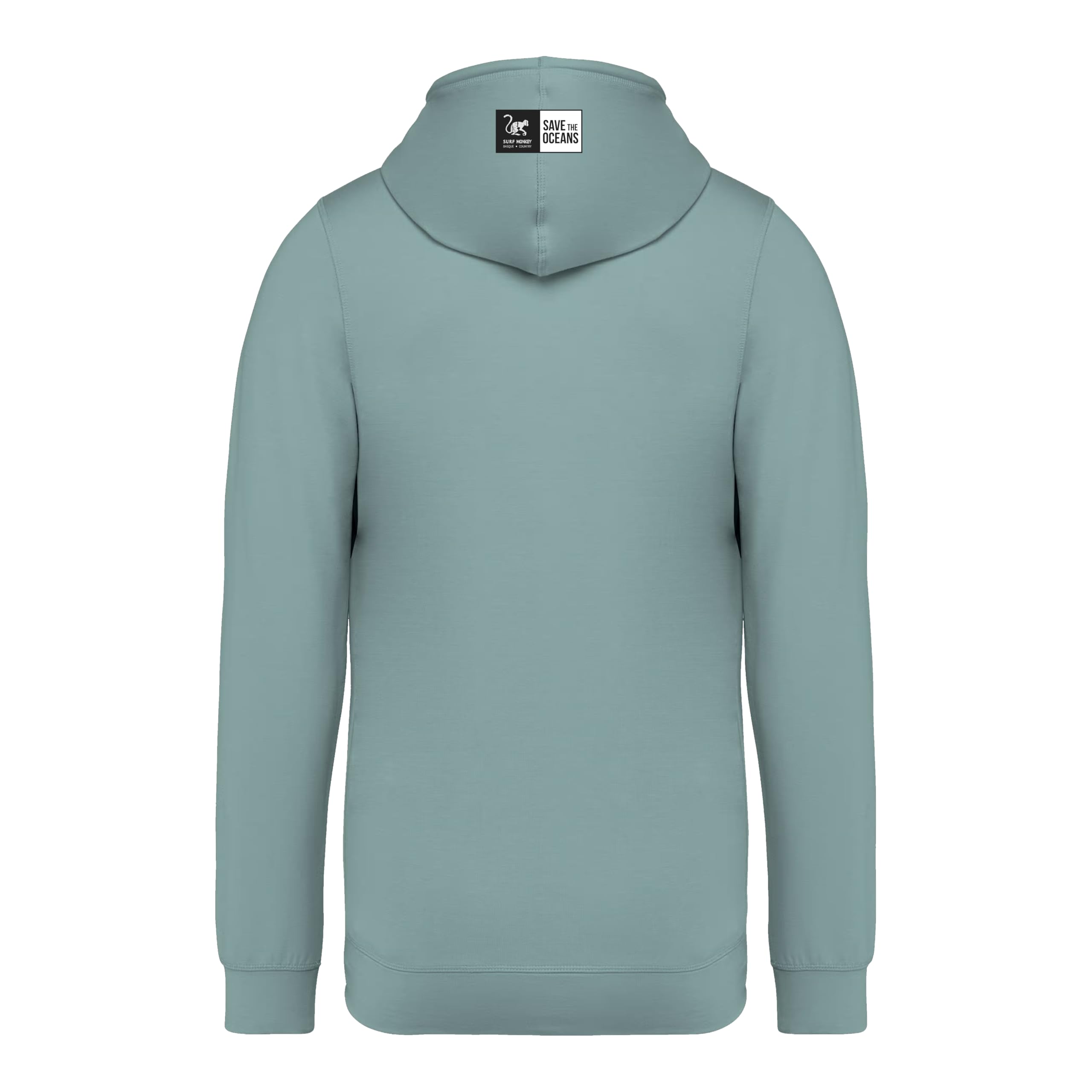 Surf Monkey Sudadera Fina con Capucha y Cremallera Ecológica Primavera/Verano - Modal, un Material ecológico y Resistente - Hoodie Hombre/Mujer