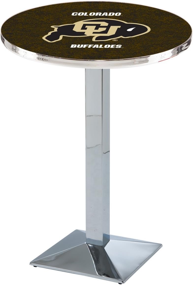 HBS L217-42" Chrome Colorado Pub Table by Holland Bar Stool Co.