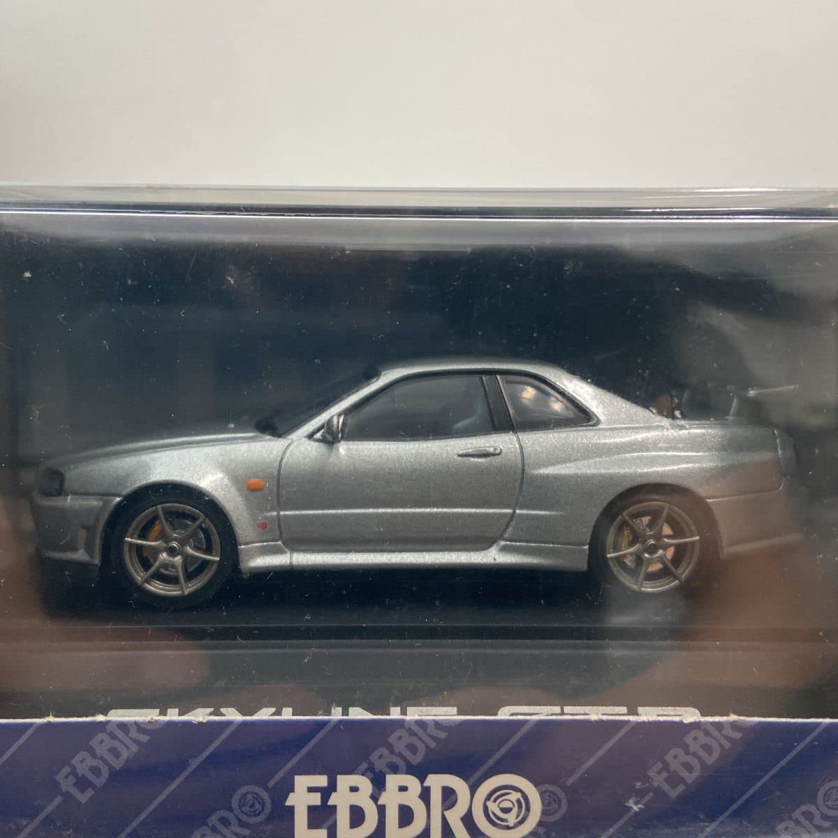 EBBRO 日産 SKYLINE GT-R（R34）Ｖ-spec Ⅱ 1/43 Rare EBBRO 1/43 Nissan Skyline GT-R R34 V-specⅡ Silver Orange Box