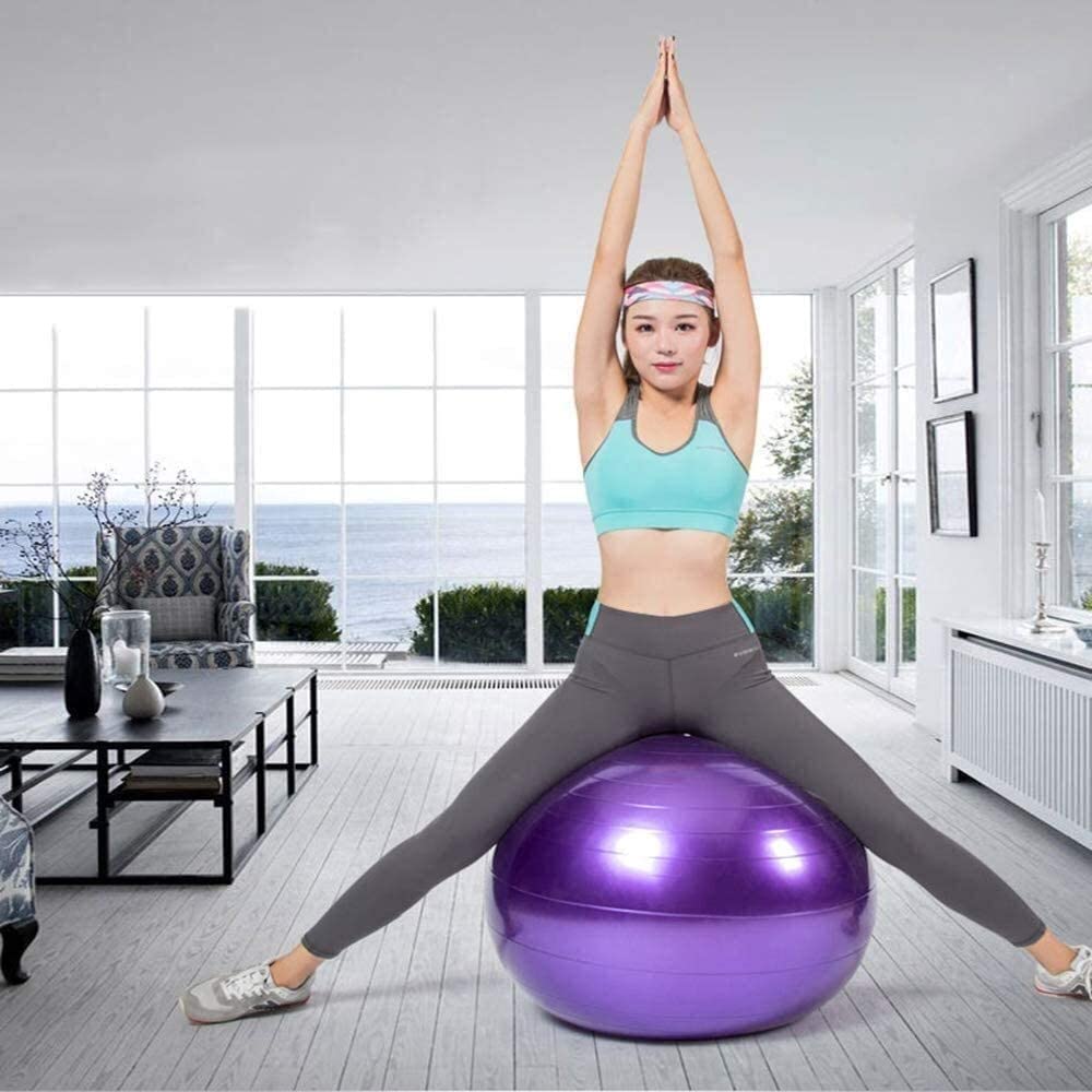 Piłka do fitnessu Piłka do pilatesu Joga Odchudzanie Kształtowanie Fizjoterapia Pomoc w dostarczaniu Zrównoważona piłka treningowa(Purple,85cm)