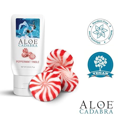 Miniatura 5 de Aloe Cadabra Lubricante personal con sabor e hidratante vaginal, lubricante orgánico de aloe comestible para hombres, mujeres y parejas, no mancha,