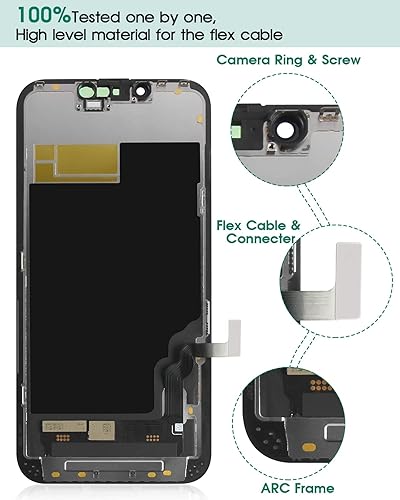 Miniatura 5 de OLED para iPhone 13 reparación LCD para iPhone 13 reemplazo de pantalla A2482 para iPhone 13 digitalizador pantalla táctil Asamblea kits de reemplazo