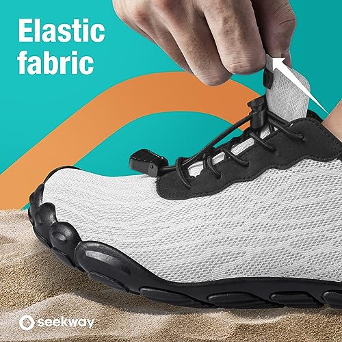 Image of SEEKWAY Mens Womens Water Shoes Quick-Dry Aqua Sock Barefoot Athletic Sports Shoes for Outdoor Beach Swim surf Walking Diving Boating Hiking Pool
