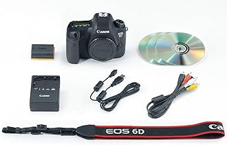 Canon EOS 6D 20.1 MP CMOS Digital SLR Camera with 3.0-Inch LCD (Body Only)
