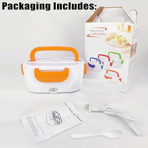 Miniatura 21 de Lonchera eléctrica 2 en 1, calentador de alimentos 12 V, 24 V, 110 V, calentador de alimentos portátil para automóvil y hogar, caja Bento térmica